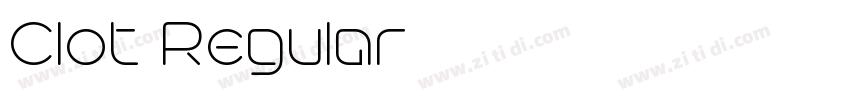 Clot Regular字体转换 Clot Regular字体转换